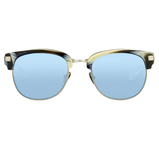 Kris Van Assche Sunglasses D-Frame Brown and Blue