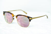 Kris Van Assche Sunglasses with D-Frame Classic Tortoiseshell Matte Bronze and Red Revo Lenses Category 3 - KVA76C5SUN - WatchPilot
