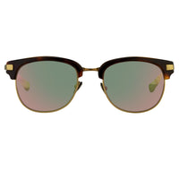 Kris Van Assche Sunglasses with D-Frame Classic Tortoiseshell Matte Bronze and Red Revo Lenses Category 3 - KVA76C5SUN - WatchPilot