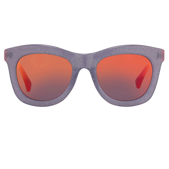 Markus Lupfer Sunglasses D-Frame Lilac and Orange