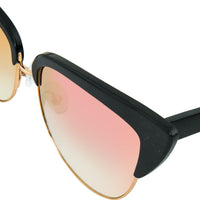 Matthew Williamson Sunglasses Cat Eye Black Aluminium with Peach Lenses MW180C4SUN - WatchPilot