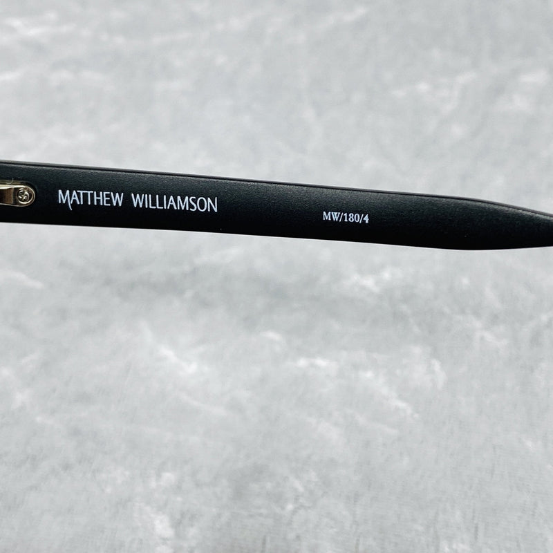 Matthew Williamson Sunglasses Cat Eye Black Aluminium with Peach Lenses MW180C4SUN - WatchPilot