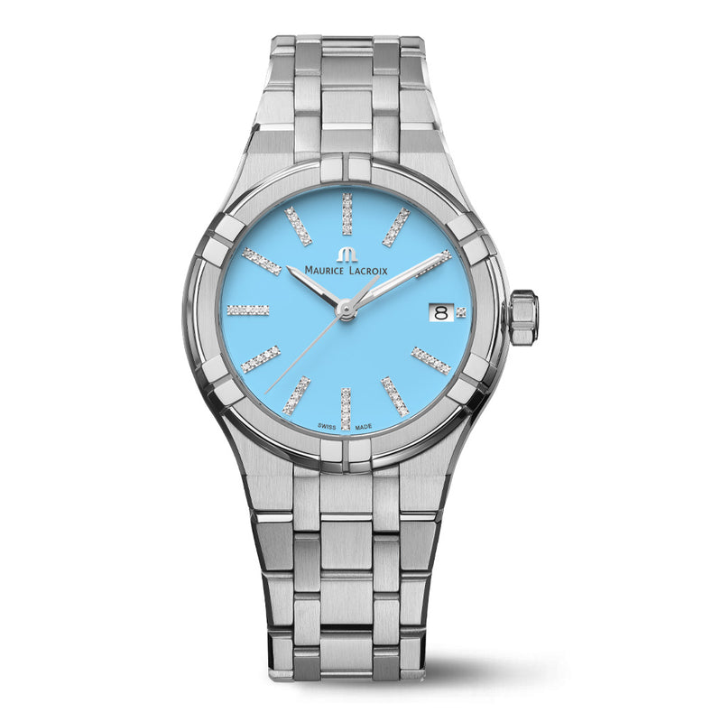 Maurice Lacroix Aikon Colours Edition Ladies' Light Blue Watch AI1106-SS002-450-1