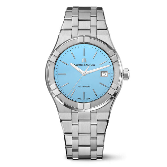 Maurice Lacroix Aikon Quartz Colours Edition Unisex Light Blue Watch AI1108-SS002-431-1