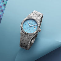 Maurice Lacroix Aikon Quartz Colours Edition Unisex Light Blue Watch AI1108-SS002-431-1