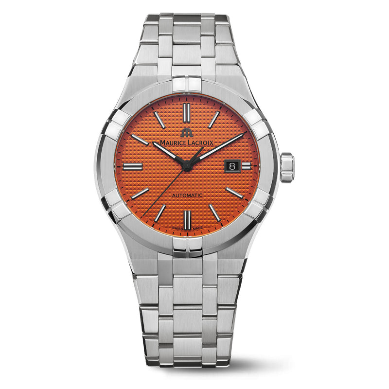 Maurice Lacroix Aikon Automatic Men's Orange Watch AI6008-SS00F-530-E