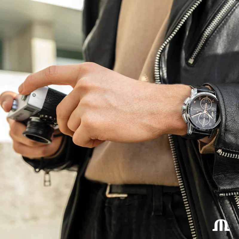 Maurice Lacroix Pontos Chronograph Men's Black Watch PT6388-SS001-321-2