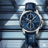 Maurice Lacroix Pontos Chronograph Men's Blue Watch PT6388-SS001-420-4