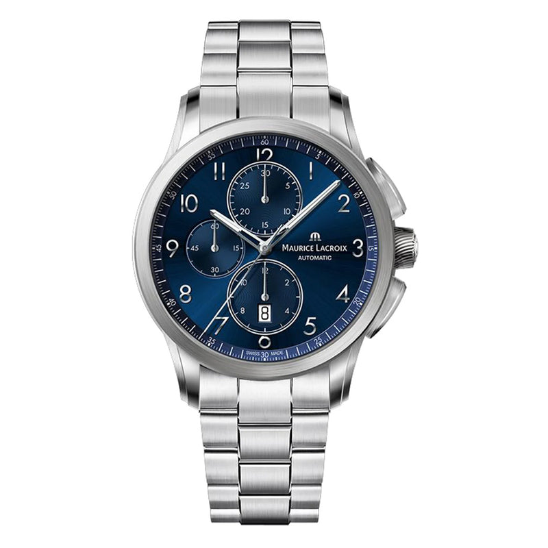 Maurice Lacroix Pontos Chronograph Men's Blue Watch PT6388-SS002-420-1