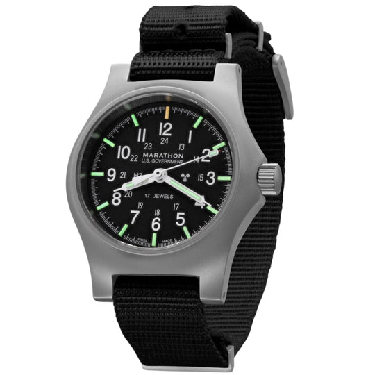 Marathon Officer’s Watch Mechanical GPM US Government Marking Black Defence Strap WW194003SS-0008