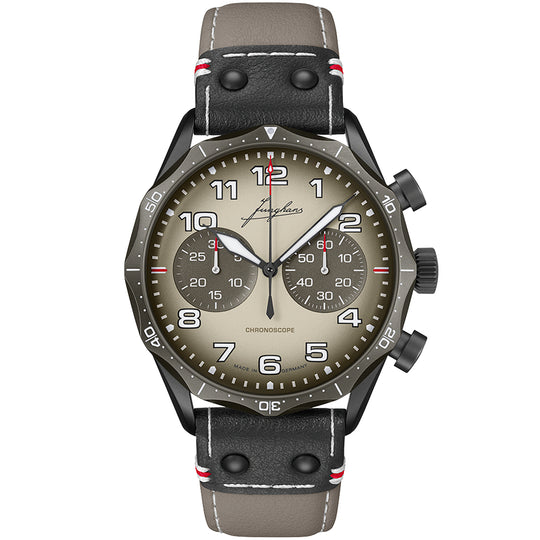 Junghans Meister Pilot Chronoscope Men's Desert Watch 27/3398.00