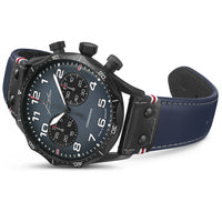 Mechanical Watch - Junghans Meister Pilot Chronoscope Men's Navy Blue Watch 27/3396.00