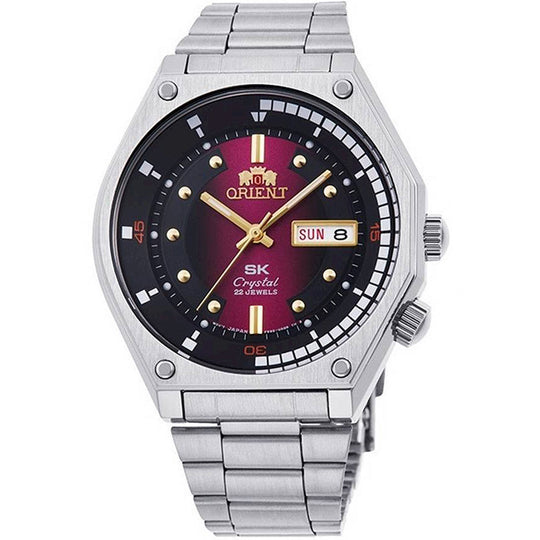 Orient Classic Diver's Men's Silver Red Watch RA-AA0B02R19B