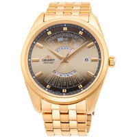 Mechanical Watch - Orient Multi-Year Calendar Men's Gold Watch RA-BA0001G10B