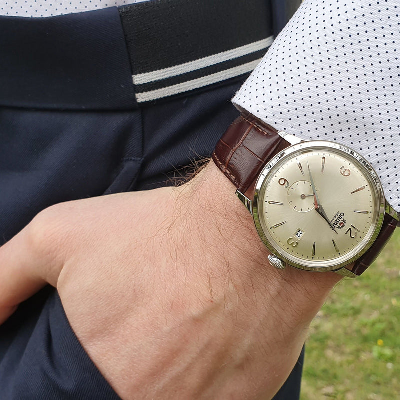 Orient Small Seconds Men's Brown Watch RA-AP0003S10B from WatchPilot