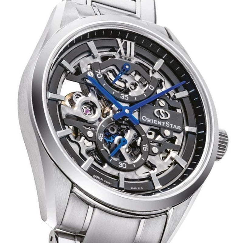 Mechanical Watch - Orient Star Contemporary Full Skeleton Men's Silver Watch RE-AZ0101N00B
