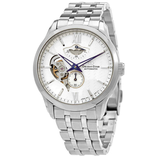 Orient Star Contemporary Layered Skeleton Men's Silver Watch RE-AV0B01S00B