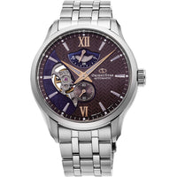 Mechanical Watch - Orient Star Contemporary Layered Skeleton Men's Silver Watch RE-AV0B02Y00B