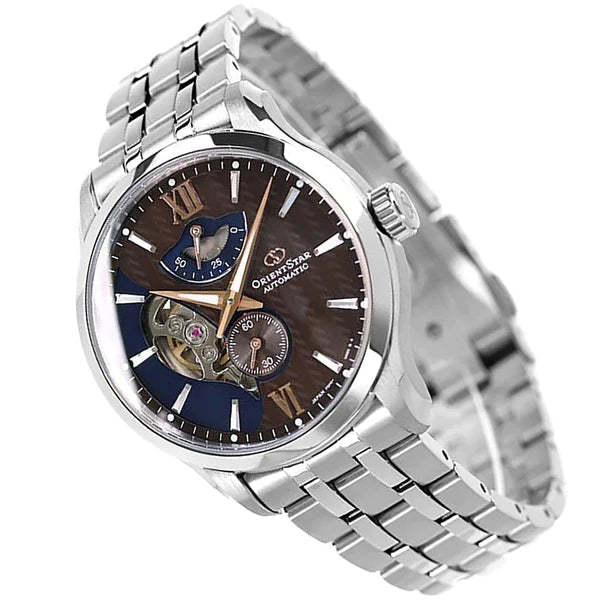 Mechanical Watch - Orient Star Contemporary Layered Skeleton Men's Silver Watch RE-AV0B02Y00B