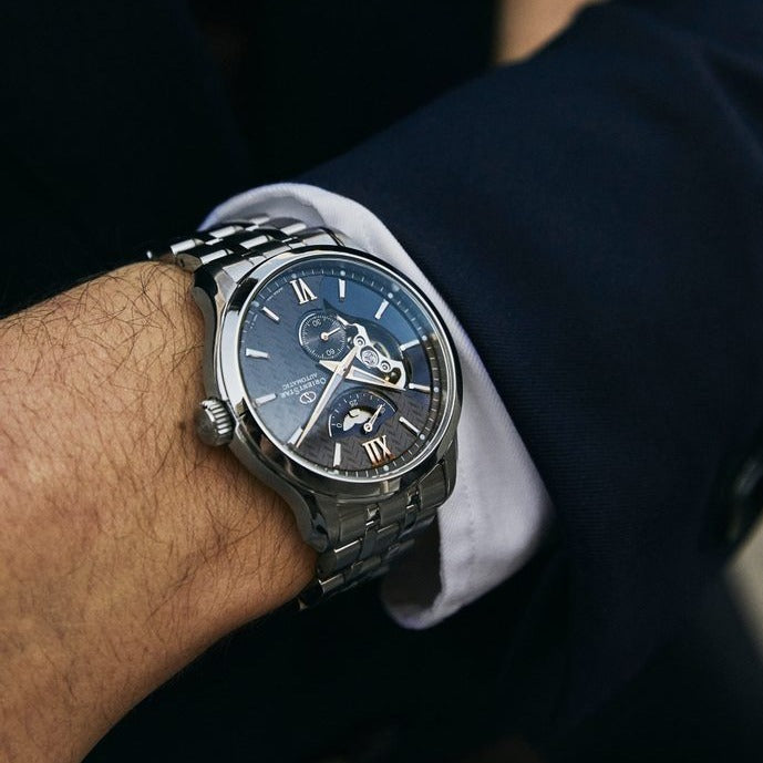 Mechanical Watch - Orient Star Contemporary Layered Skeleton Men's Silver Watch RE-AV0B03B00B