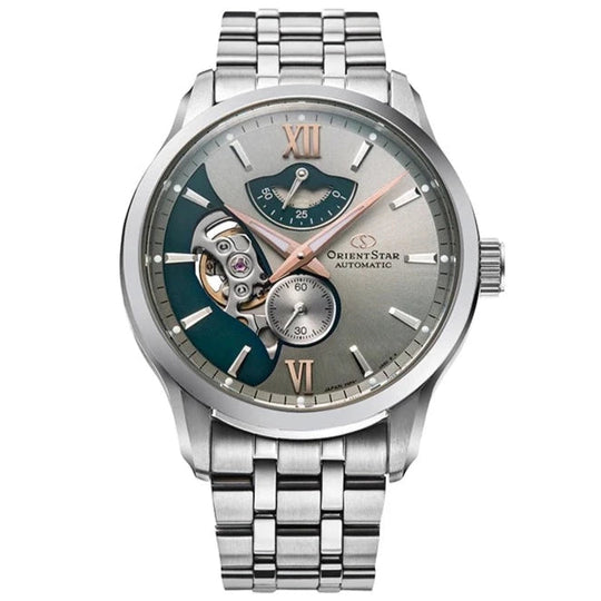 Orient Star Contemporary Layered Skeleton Men's Silver Watch RE-AV0B09N00B