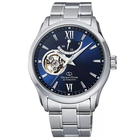 Orient Star Contemporary Open Heart Men's Blue Watch RE-AT0001L00B
