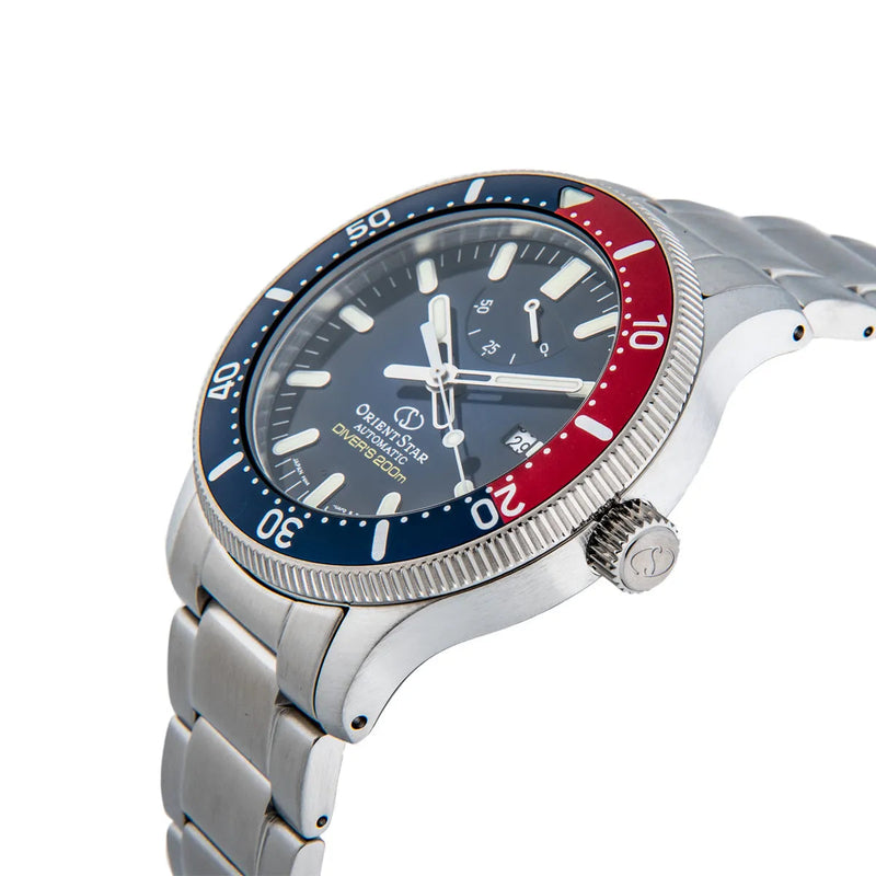 Mechanical Watch - Orient Star Diver's Men's Silver Watch RE-AU0306L00B