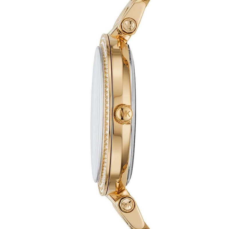 Michael Kors Ladies Watch Mini Darci 33mm Gold Caramel MK3408