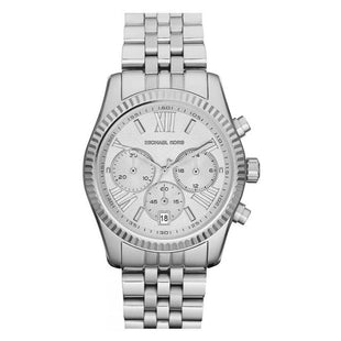 Michael Kors Unisex Watch Lexington Chronograph 38mm Silver