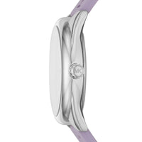 Michael Kors Ladies Watch Janelle 42mm Silver Purple MK7143