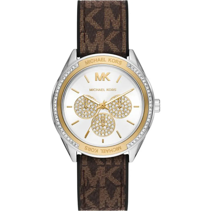 Michael Kors Ladies Watch Jessa 40mm White Brown MK7205