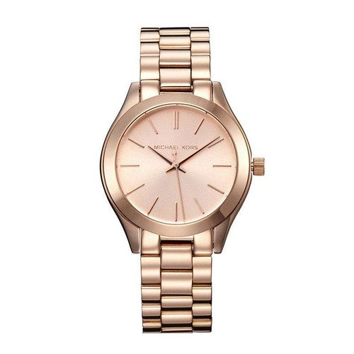Michael Kors Mini Slim Runway 42mm Rose Gold Unisex Watch MK3205B