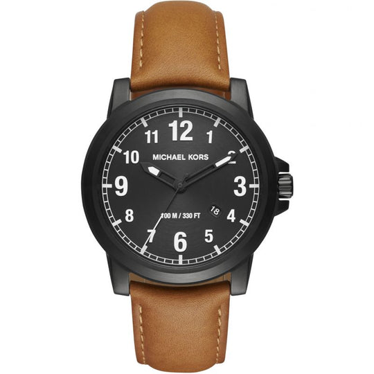 Michael Kors Men's Watch Paxton 43mm Black Leather MK8502