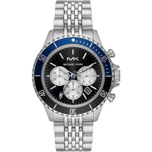 Michael Kors Men's Watch Bayville Chronograph Black Blue