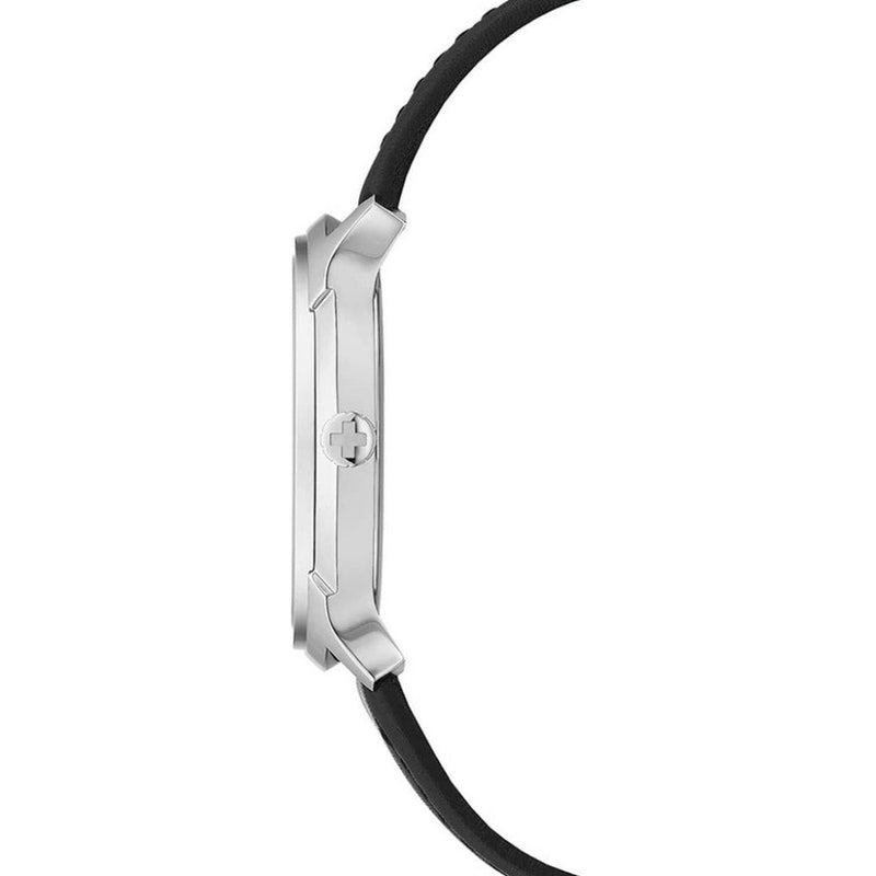 Mondaine Watch Helvetica No1 Regular Silver Black MH1.R2220.LB