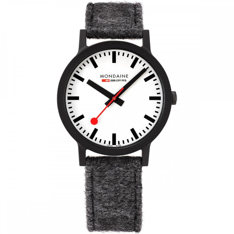 Orologio Mondaine Essence Bianco 41mm Grigio MS1.41110.LU :: Sorelle Ronco Orologio Mondaine Essence Bianco 41mm Grigio MS1.41110.LU :: Sorelle Ronco