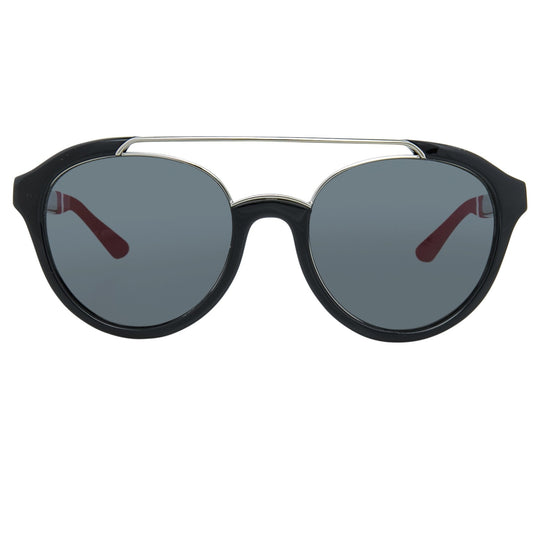 Orlebar Brown Sunglasses Round Red Black and Grey OB42C7SUN
