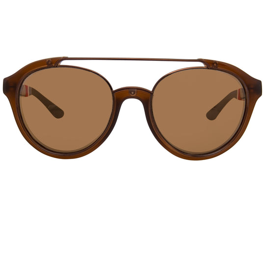 Orlebar Brown Sunglasses Round Brown