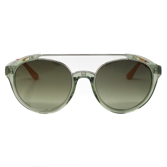 Orlebar Brown Sunglasses Round Transparent Green and Orange