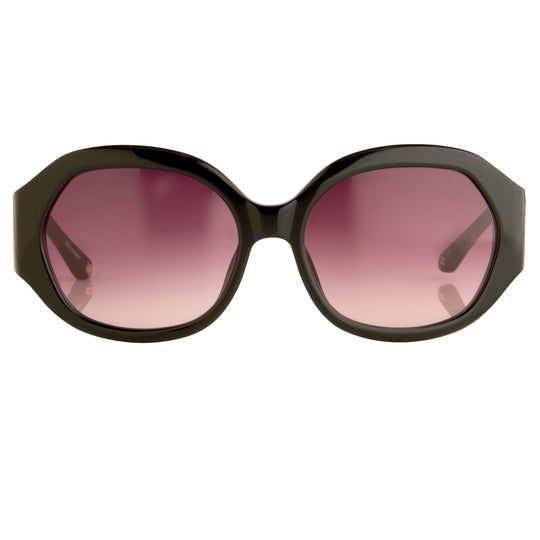 Oscar De La Renta Sunglasses Jackie O Black and Pink