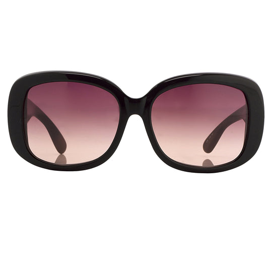 Oscar De La Renta Ladies Sunglasses Oversized Black and Burgundy ODLR25C1SUN