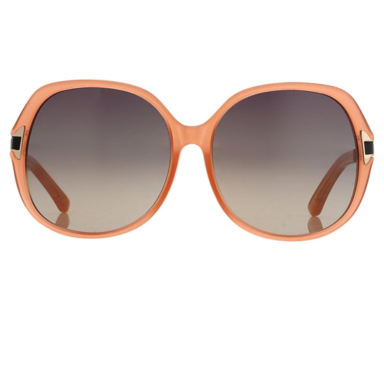 Oscar De La Renta Sunglasses Round Oversized Orange and Grey