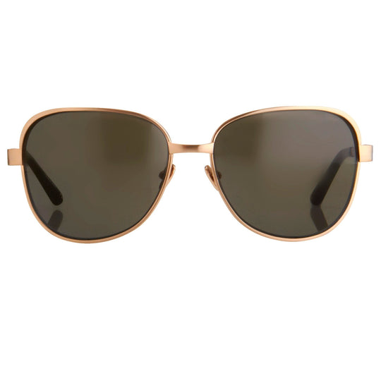 Oscar De La Renta Sunglasses Oversized Rose Gold and Green