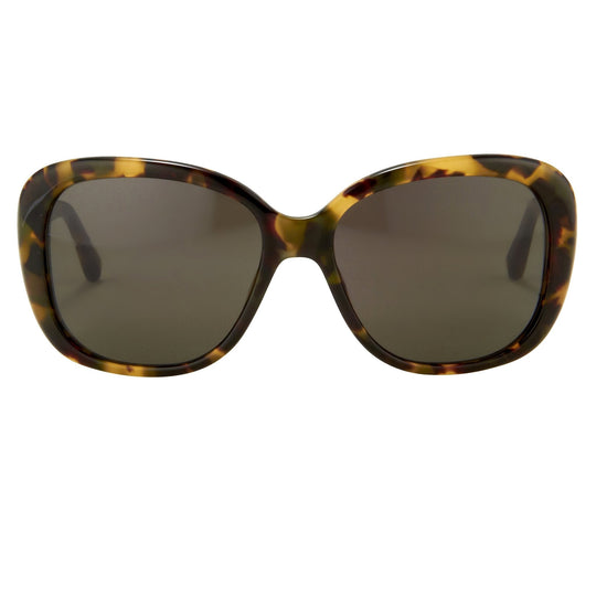 Oscar De La Renta Sunglasses Oversized Acetate Tortoise Shell and Grey