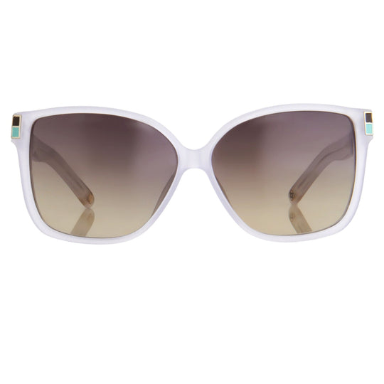 Oscar De La Renta Sunglasses Oversized White and Green