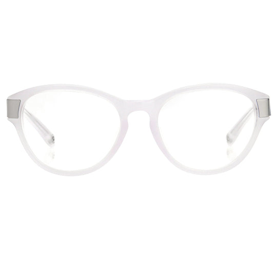 Oscar De La Renta Eyeglasses Oval Ivory White and Clear