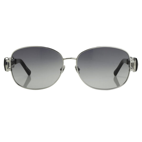 Oscar De La Renta Sunglasses Oval Silver and Grey