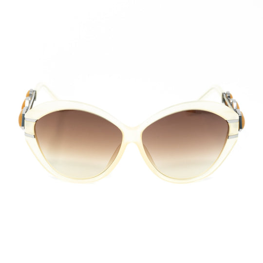 Oscar De La Renta Sunglasses Oversized Nude and Brown