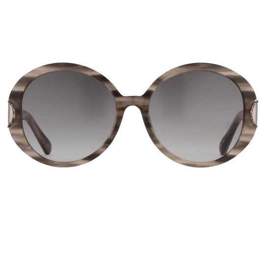 Oscar De La Renta Sunglasses Oversized Inky Horn and Grey
