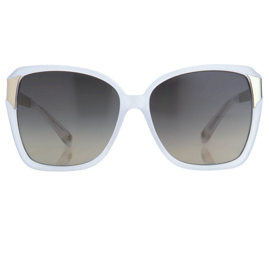 Oscar De La Renta Ladies Sunglasses Oversized Ivory and Grey ODLR27C3SUN